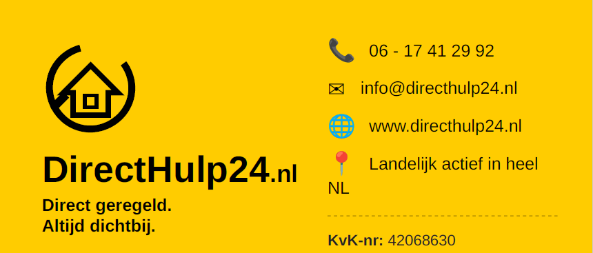 Vakman 24/7 – SPOEDSERVICE  in uw REGIO ● NU BESCHIKBAAR