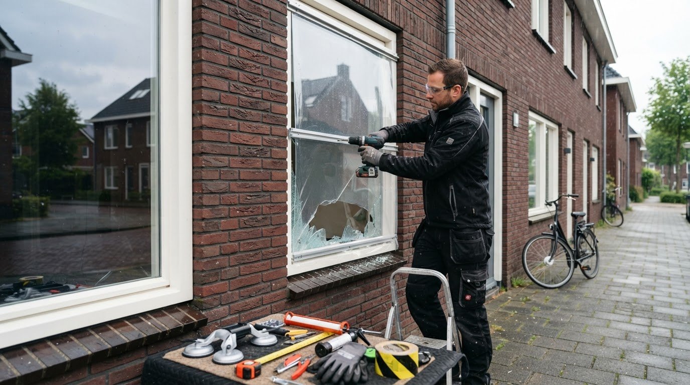 Glaszetter service: direct hulp bij glasschade in 2026