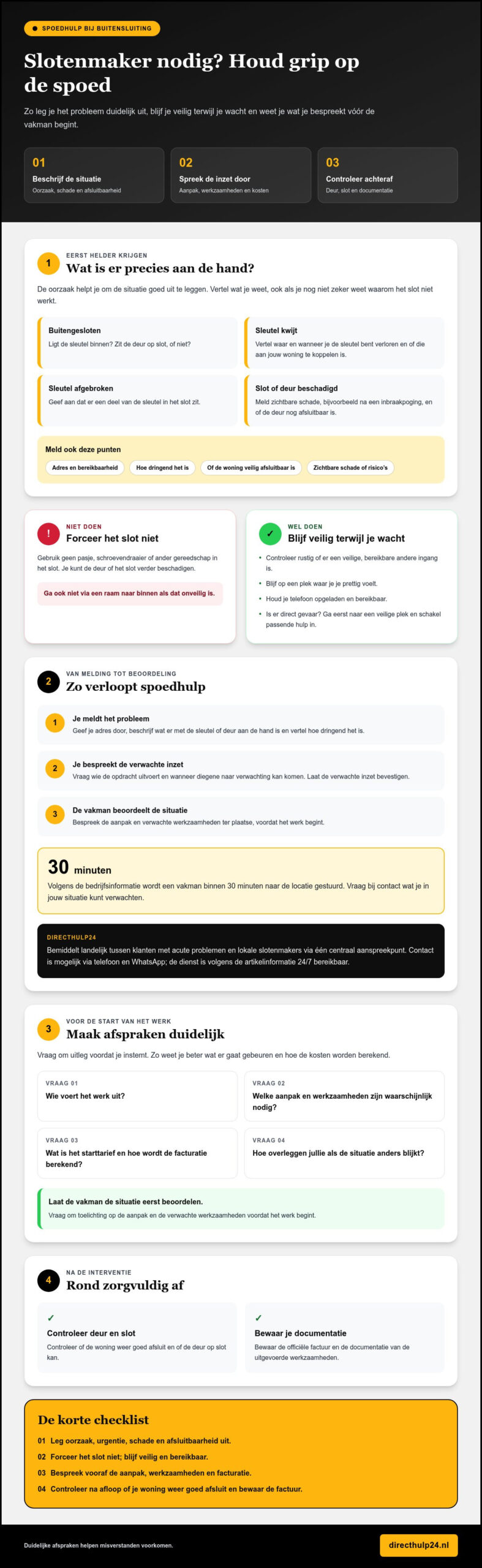 Slotenmaker nu beschikbaar: zo krijg je snel en betrouwbaar hulp