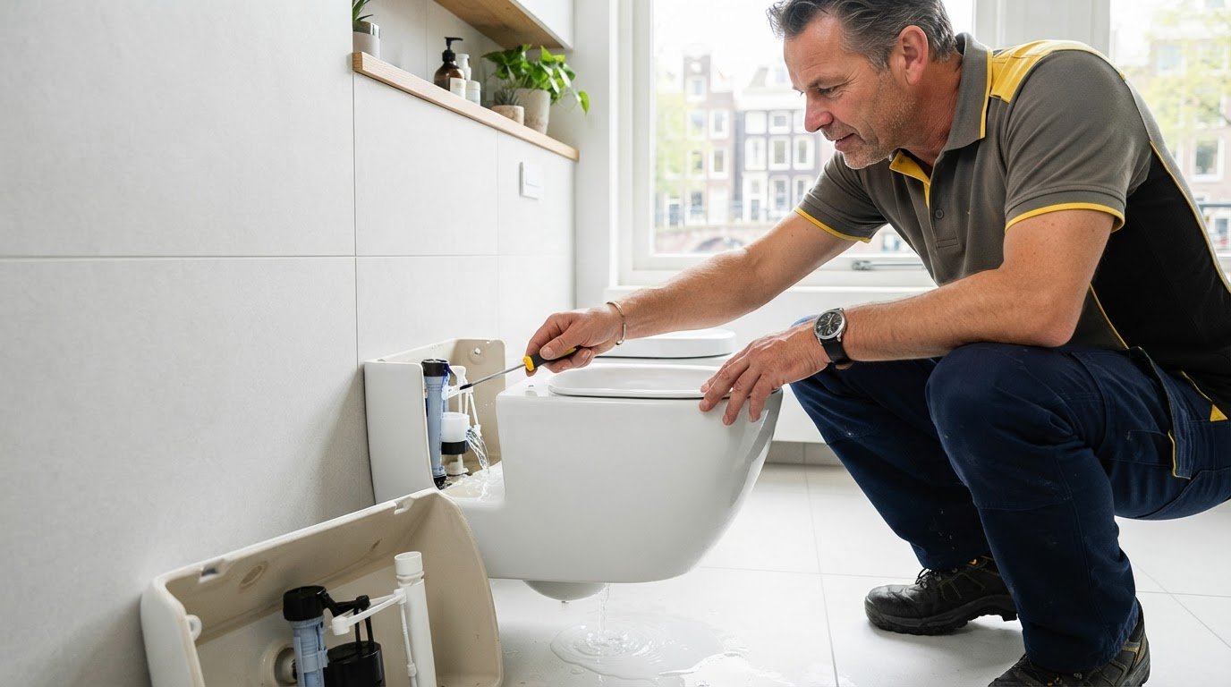 Wc blijft doorlopen? Zo vind je de oorzaak en los je het veilig op